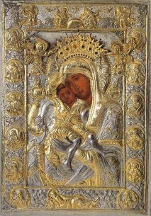 Чудотворная икона Пресвятой Богородицы «Достойно Есть»-Протат, Афон.