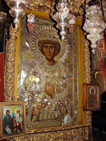 икона святого  великомученика Георгия Победоносца, самоизобразившаяся 