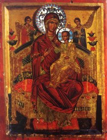 Чудотворная икона Божьей Матери  «Всецарица» или «Пантанасса»- Ватопед